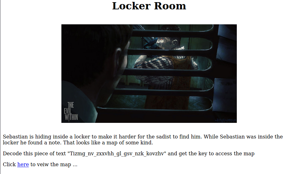 Locker Room screen shot.